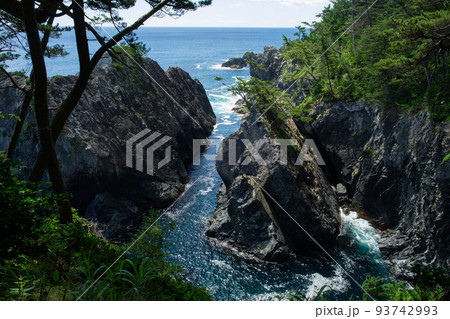 碁石海岸　乱曝谷 93742993