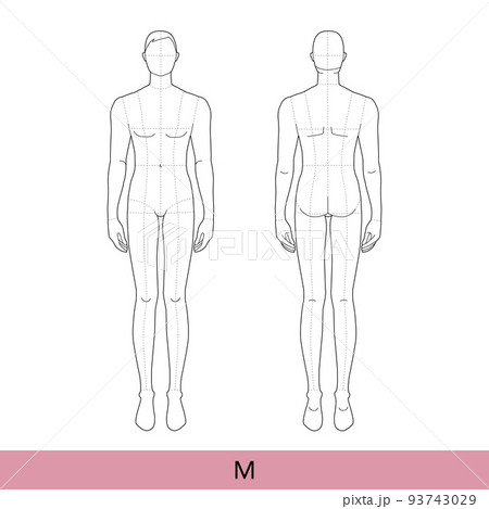 Vector Sketch Fashion Male Model In Trousers And Tshirt Stock Illustration   Download Image Now  iStock