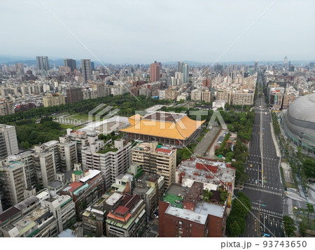 空撮 鳥瞰図 國父紀念館 93743650