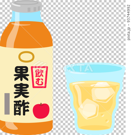 Bottles of fruit vinegar for drinks 93744992