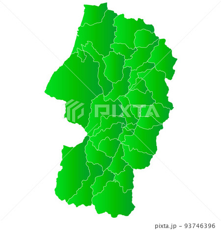 山形県と市町村地図 93746396