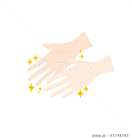 清潔で綺麗な両手のイラスト 93748783