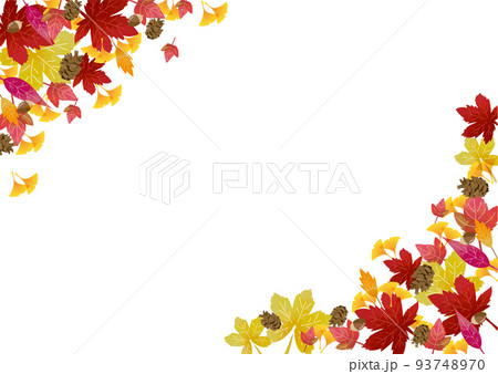 紅葉のフレーム素材 93748970