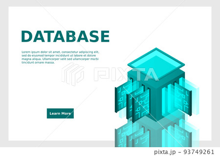 Data center isometric icon, database and cloud data storage concept, PCB slot, server room Data center isometric icon, database and cloud data storage concept, PCB slot, server room 93749261