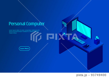 Isometric personal computer Isometric personal computer 93749400