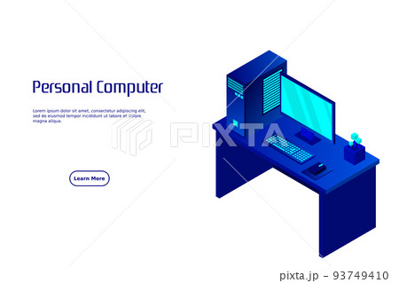 Isometric personal computer Isometric personal computer 93749410