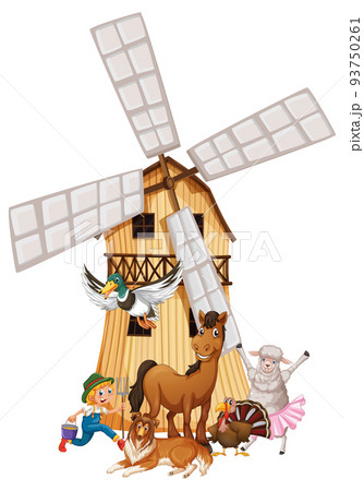 Farming theme with many animals Farming theme with many animals 93750261