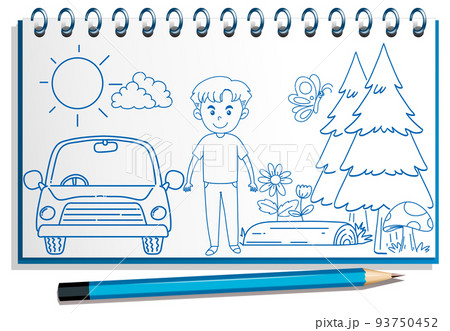 Doodle sketch design set Doodle sketch design set 93750452