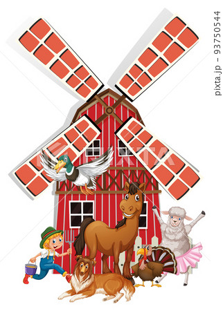 Farming theme with many animals Farming theme with many animals 93750544