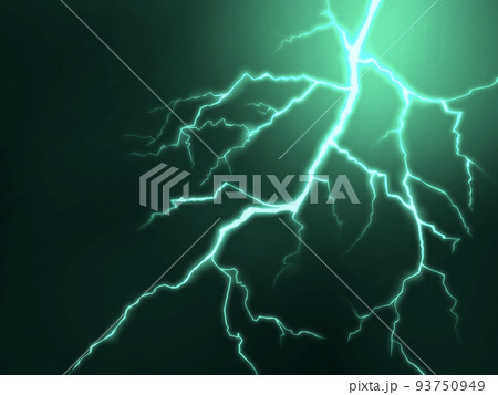 雷のエフェクト背景素材 93750949