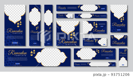 set of ramadan web banners of standard size with a place for photos. Ramadan template design set of ramadan web banners of standard size with a place for photos. Ramadan template design 93751206