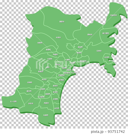 Map of Miyagi Prefecture 93751742