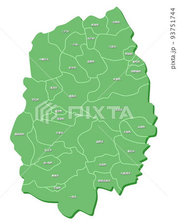 岩手県の地図 93751744