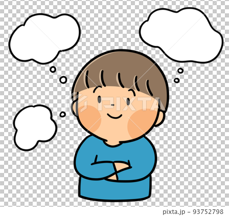 小學生興奮地想像著很多事情 93752798