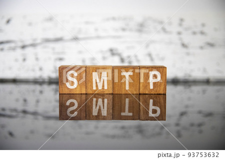 ビジネスイメージ（IT用語編）ブロック文字SMTP 93753632