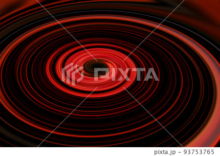 宇宙空間のワープをイメージした背景素材（ワームホール ・ブラックホールのイメージ） 93753765