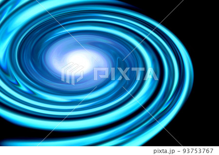 宇宙空間のワープをイメージした背景素材（ワームホール ・ブラックホールのイメージ） 93753767