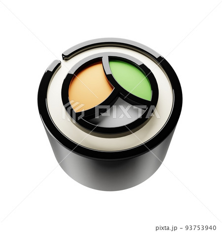 roll with avocado and salmon isolated on white background. Glass design elements Realistic icons 3d illustration roll with avocado and salmon isolated on white background. Glass design elements Realistic icons 3d illustration 93753940