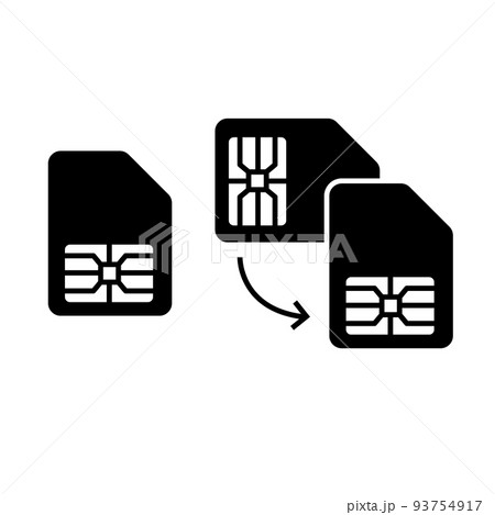 simカードアイコンセット 93754917