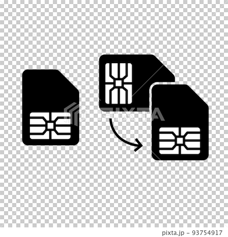 simカードアイコンセット 93754917