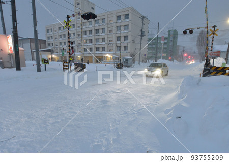 冬の北海道稚内市の風景 冬の北海道稚内市の風景 93755209