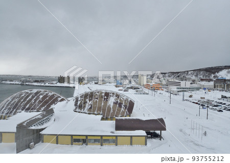 冬の北海道稚内市の風景 93755212