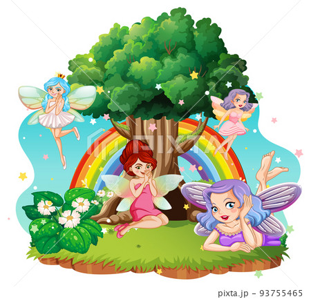 Isolated fantastic forests with beautiful fairies 93755465
