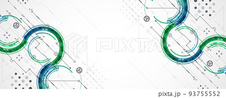 Abstract technology concept. Circuit board, high computer color background. Vector illustration with space for content, web - template, business tech presentation. Abstract technology concept. Circuit board, high computer color background. Vector illustration with space for content, web - template, business tech presentation. 93755552
