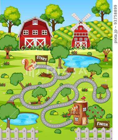 A farm boardgame template A farm boardgame template 93758899