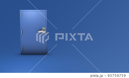 現実から別の世界に続く、スチール製の扉。夢の入口。現実からの逃避と出口を表す抽象的なコンセプト。 93759759