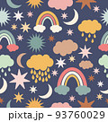 Weather symbols for kids pattern 93760029