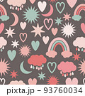 Weather symbols for kids pattern 93760034