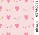 Hearts and buntings pastel pattern pastel 93760041