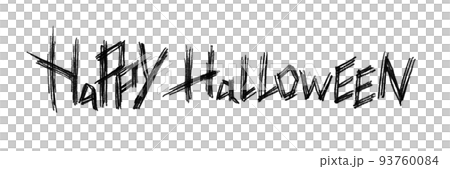 Black HAPPYHALLOWEEN letters 93760084