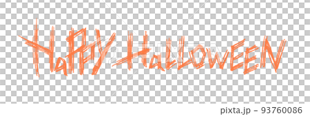 Orange HAPPYHALLOWEEN letters 93760086