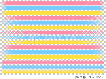 Colorful dot gradient horizontal headline frame set 93760552