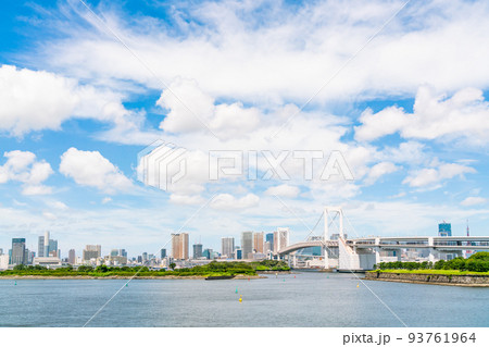 【東京都】夏の晴天のお台場(8月) 【東京都】夏の晴天のお台場(8月) 93761964