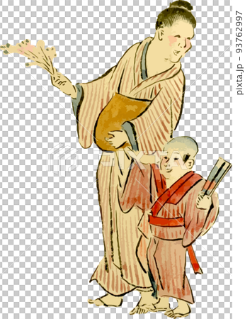 Parent and child taking a walk Parent and child taking a walk 93762997