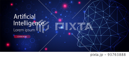Artificial Intelligence concept. Creative brain concept background. Vector science illustration. Artificial Intelligence concept. Creative brain concept background. Vector science illustration. 93763888