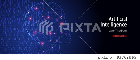 Artificial Intelligence concept. Creative brain concept background. Vector science illustration. Artificial Intelligence concept. Creative brain concept background. Vector science illustration. 93763995