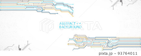 Abstract technology circuit board. Communication concept. 93764011