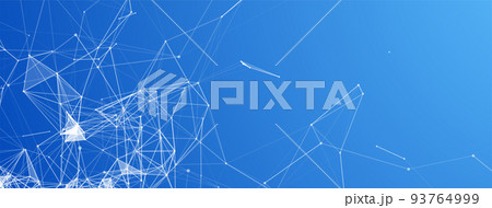 Cover template for science and technology presentation. Plexus style background. Cover template for science and technology presentation. Plexus style background. 93764999