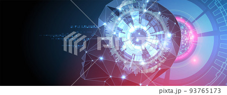 Artificial Intelligence concept. Creative brain concept background. Vector science illustration. Artificial Intelligence concept. Creative brain concept background. Vector science illustration. 93765173