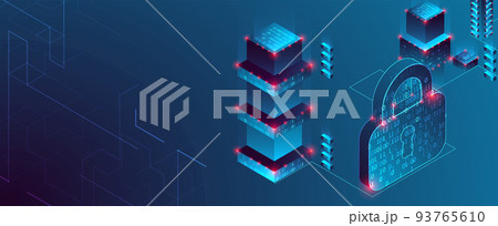 Isometric protection concept. Protect mechanism, system privacy. 93765610