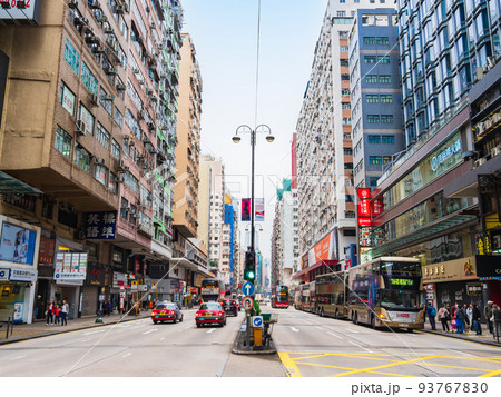 香港 ネイザンロード ※一部ソフトフォーカス 香港 ネイザンロード ※一部ソフトフォーカス 93767830