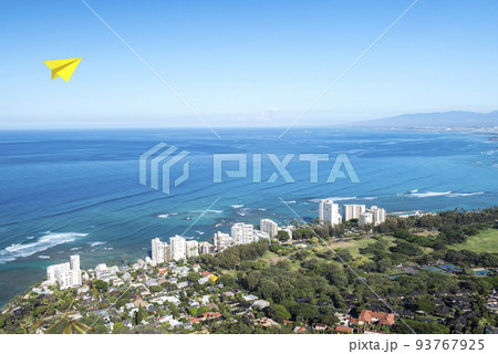 そうだ、ハワイ行こう。ハワイ旅行に行くイメージ。 93767925