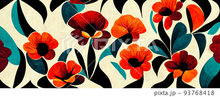 abstract flower illustration, creative flower background abstract flower illustration, creative flower background 93768418