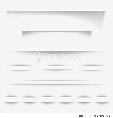 Paper shadow lines vector illustration 93769153