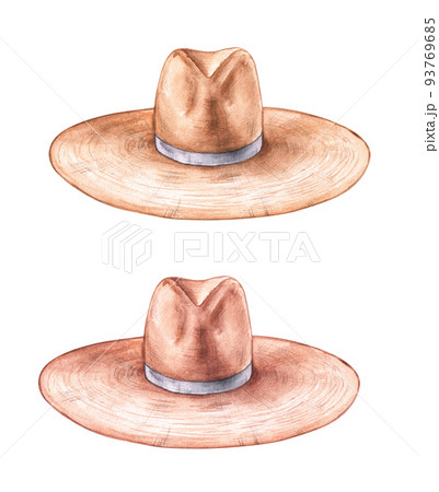 Watercolor felt hat Watercolor felt hat 93769685