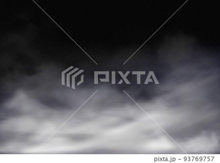 Vector 3d realistic transparent fog, grey mist 93769757